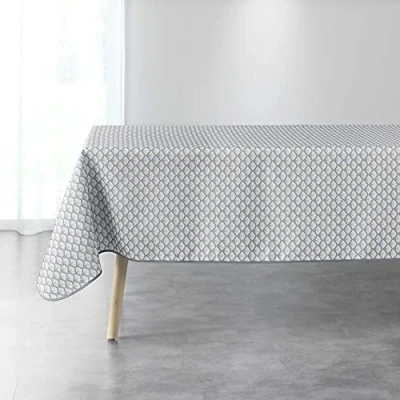 Image of Douceur d&#039;Intérieur ARTCHIC Rectangular Tablecloth, White, 150 x 240 cm