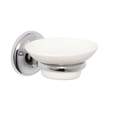Image of Croydex Flexi Fix Grosvenor Chrome Easy to Fit Soap Dish , QM701941