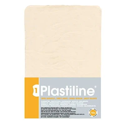 Image of Plastiline 7140T Plate Modeling Dough, High Precision Modeling, Sculpting, Molding Hardness 1 (very flexible) 750g Ivory color. Made in France