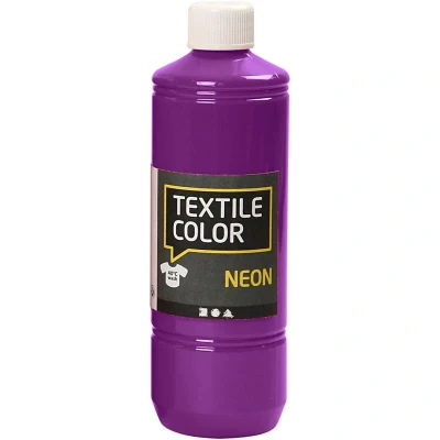 Image of Creativ Semi Covering Fabric Paint, neon Lilac, One Size