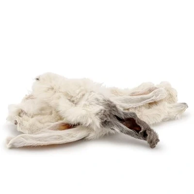 Image of Natural Treats Air Dried Hairy Rabbit Ears (2kg) Low Fat Dental Chew Dog
