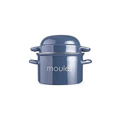 Image of IBILI Mussels Pot, Petrol, 18 cm, Enamelled Steel, Suitable for Induction Hobs