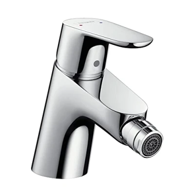 Image of hansgrohe Focus bidet tap, pop up waste, chrome