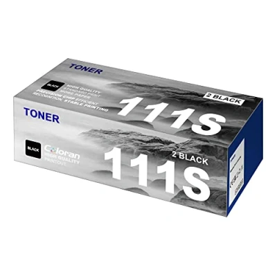 Image of Coloran D111S D111L 2 x Black Pack Toner cartridges Replacement for Samsung MLT Compatible Xpress M2020 M2020W M2021 M2021W M2022 M2022W M2026 M2026W M2070 M2070W M2070FW M2078W