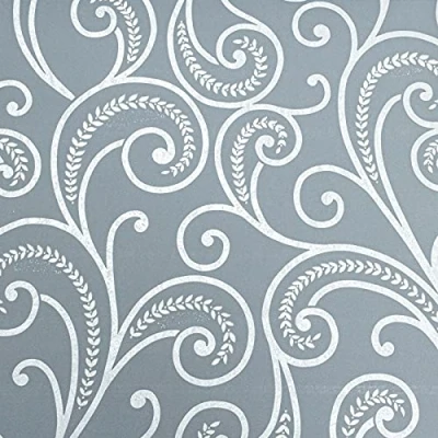 Image of SOPHIE LAURENCE Charcoal Grey Silver Swirl Paisley Textured Floral Shimmer Metallic Wallpaper Feature Wall, Living Room, Bedroom, Hallway 10.05m x 0.53m Paste The Paper