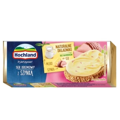 Image of Hochland Block Cheese with Ham Spread 90gr x 15 pack