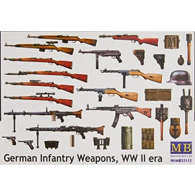 Image of Masterbox 1:35 Scale German Infantry Weapons WW II Era Figure