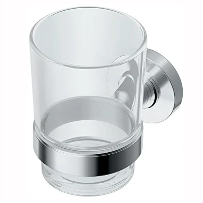 Image of Ideal Standard IOM Transparent Glass Toothbrush Holder, A9121AA