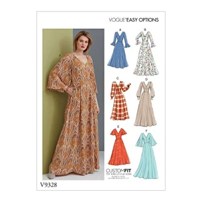 Image of McCall&#039;s V9328, Vogue, Sewing Pattern,Template, Paper, White, 14 16 18 20 22