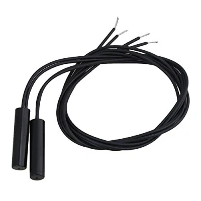 Image of BQLZR Cylindrical Plastic Mounted Reed Proximity Switch Magnetic Sensor Pack of 2