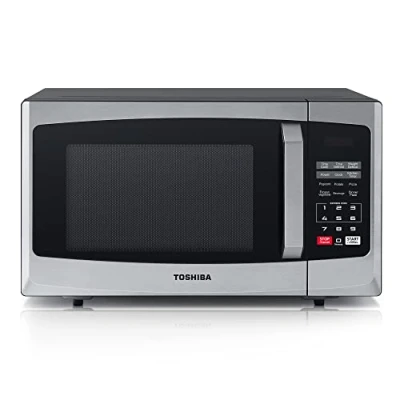 Image of Toshiba 800w 23L Microwave Oven with Digital Display, Auto Defrost, One Touch Express Cook, 6 Pre Programmed Cook Settings, and Easy Clean Stainless Steel ML EM23P(SS)