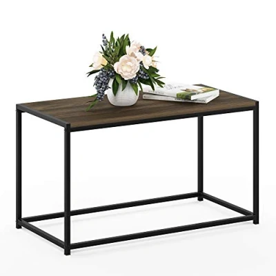 Image of Furinno Camnus Modern Living Coffee Table, Columbia Walnut