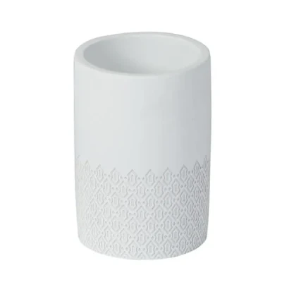 Image of Showerdrape Chantilly White Tumbler