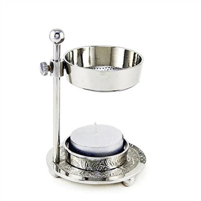 Image of NKlaus Incense Stand with Tea Light Brass Handmade Gift 2913