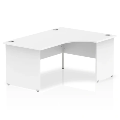 Image of Impulse Panel End 1600 Right Hand Crescent Desk White I0