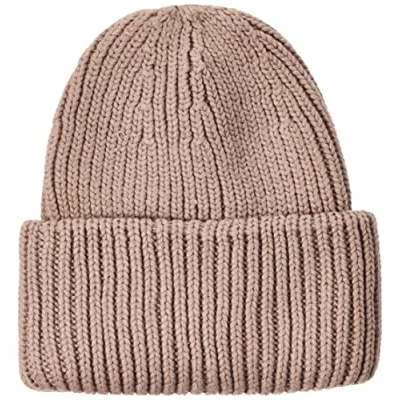 Image of PIECES Women&#039;s Pcfeluca Hood Bc Knitted hat, Fossil, One Size Fits All