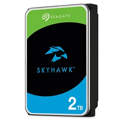 Image of Seagate SkyHawk, 2 TB, Surveillance Internal Hard Drive HDD 3.5 Inch SATA 6 Gb/s 64 MB Cache for DVR NVR Security Camera System, and Three year Rescue Services (ST2000VX008)