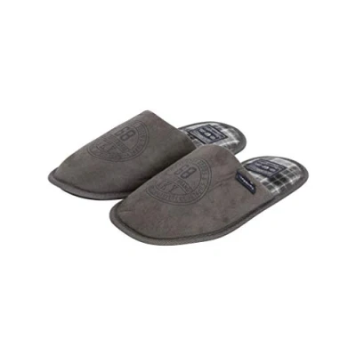 Image of Tokyo Laundry Men&#039;s Slip On Mule Slippers Taylored Grey UK 7 8 EU 41 42