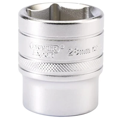 Image of Draper 6 Point Metric Socket, 1/2&quot; Sq. Dr., 28mm
