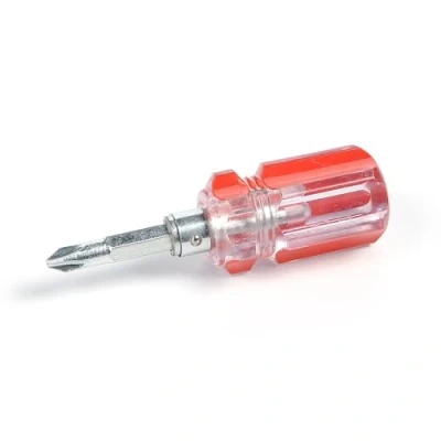 Image of Mini Stubby Screwdriver Dual Purpose Reversible Small Compact Hand Tools for Repair Works (Type B)