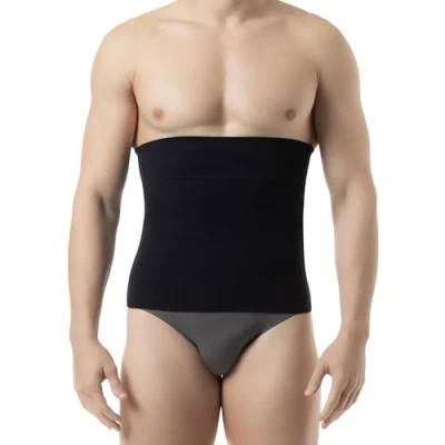 Image of Farmacell 405 (Black, 4XL) Men&#039;s Waist Control Belt Shaping Band Trimmer Body Shaper Abdomen Men’s Tummy Shapewear
