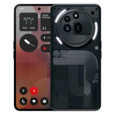 Image of Nothing phone (3a) Pro 256 GB mobile with 50 MP periscope camera, front 60x ultra zoom, 50W fast charging and 6.77&quot; FHD+ flexible AMOLED display Black