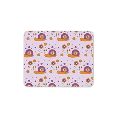Image of Destination Vinyl Ltd Cute Snail Mouse Mat Pad Snails Kids Girls Purple Pink Gift PC Computer #8441