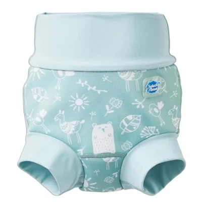 Image of Splash About Happy Nappy Duo Wiederverwendbare Schwimmwindel, Sunny Bear, 6 12 Monate