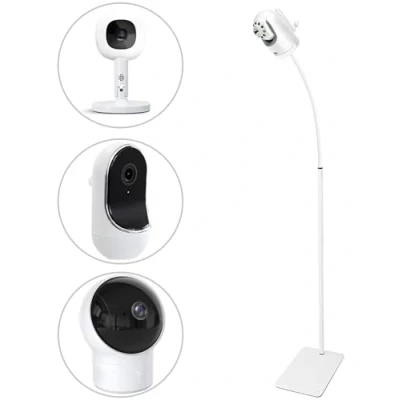 Image of 67&quot; Adjustable Height Baby Monitor Floor Stand Holder for Infant Optics DXR 8 Pro,eufy HelloBaby HB65/HB66/HB248,Owlet Cam 2 Stand，Also Cameras with 1/4 Screw Mount