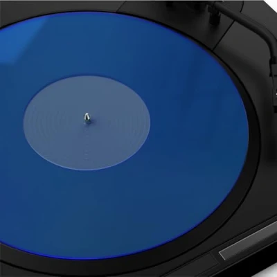 Image of Turntable Mat Record Platter Slipmat: Acrylic Player Vinyl Slipmat for Turntables Antistatic Tighter &amp; Defined Bass, Blue