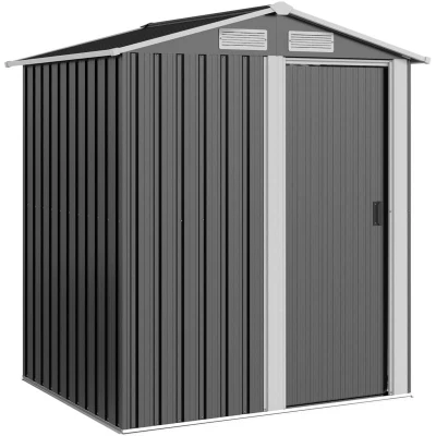 Image of Outsunny 5ft X 4.3ft Outdoor Garden Storage Shed, Tool Shed with Sliding Door