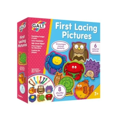 Image of Galt Toys, First Lacing Pictures, Threading Toy, Ages 3 Years Plus , 20 x cm