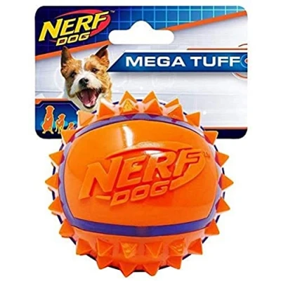 Image of Nerf Dog TPR Spike Ball Toy Thermoplastic Rubber 9 cm Orange