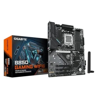 Image of GIGABYTE B850 GAMING WIFI6 Motherboard AMD Ryzen 9000 Series CPUs, 6+2+2 Phasen Digital VRM, up to 8200MHz DDR5 (OC), 1xPCIe 5.0 + 2xPCIe 4.0 M.2, GbE LAN, WIFI 6, USB 3.2 Gen 2