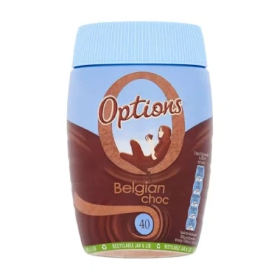 Image of Options Instant Belgian Chocolate Drinking Powder, 395 g