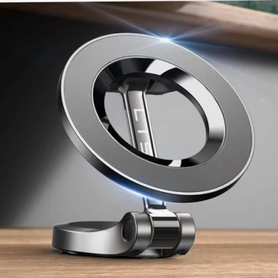 Image of LISEN for Magsafe Car Mount [24 Permanent Magnets] Phone Holder Accessories Cars Magnetic iPhone 16 Fits Pro Max 15 All Phones with Metal Ring