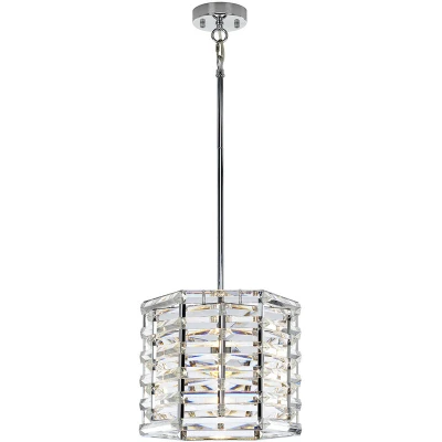 Image of Shoal 1 Light Pendant, Polished Nickel, E27