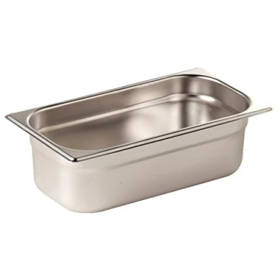 Image of Vogue K936 Stainless Steel 1/3 Gastronorm Pan, 7.5 L Capacity, 200 mm Depth