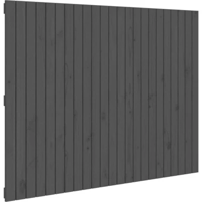 Image of vidaXL Wall Headboard Grey 146.5x3x110 cm Solid Wood Pine