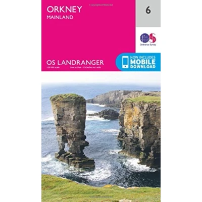 Image of Landranger 6 Orkney Mainland Map With Digital Version