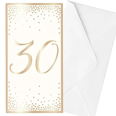 Image of Widdle Gifts Birthday Money Wallet &amp; Envelope 30th 4408