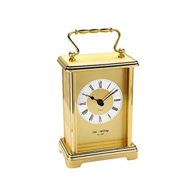 Image of Gold Colour Two Tone Gilt Carriage Clock