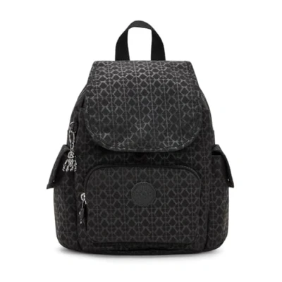 Image of Kipling CITY PACK MINI Small backpack, Signature Emb (Black)