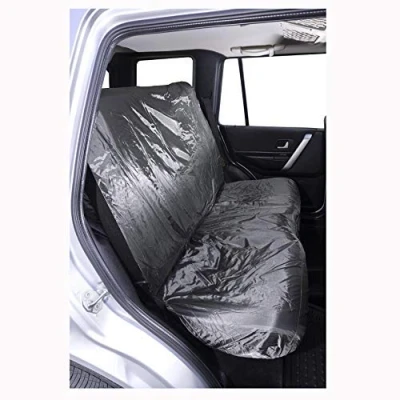 Image of Sakura Car Rear Seat Protector 2 Piece Foldable Cover in Grey Water Resistant Universal Easy Fit