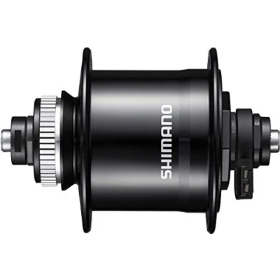Image of Shimano Nexus DH UR700 3D Dynamo hub, 6v 3w, for Centre Lock disc, 36h, 100 mm Q/R, black