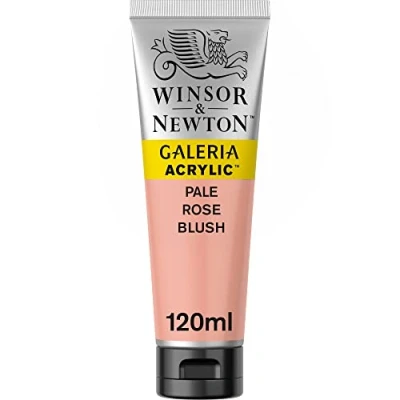 Image of Winsor &amp; Newton Galeria 2131257 Acrylic Paint, High Pigmentation, Non fading, Butter Consistency, 120 ml Tube, Light Pink Rouge