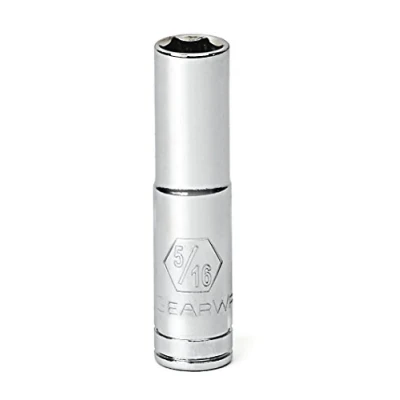 Image of GearWrench 80119 1/4&quot; Drive 6 Point Deep SAE Socket 5/16&quot;