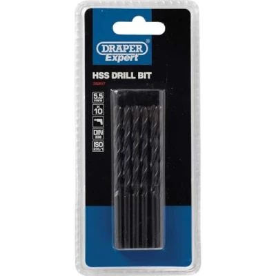 Image of Draper HSS Drill Bit, 5.5mm (Pack of 10)