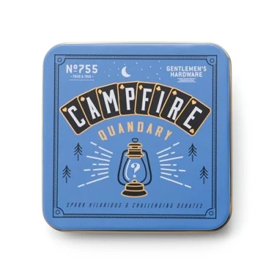 Image of Gentlemen&#039;s Hardware Campfire Quandary Playing Cards Game in Travel Tin, 100 Cards, Blue