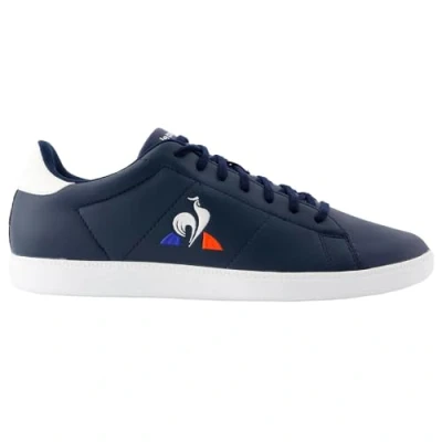 Image of le coq sportif COURTSET_2 Unisex Trainers, Size: 6.5, Dress blue/optical white Leather/synthetics